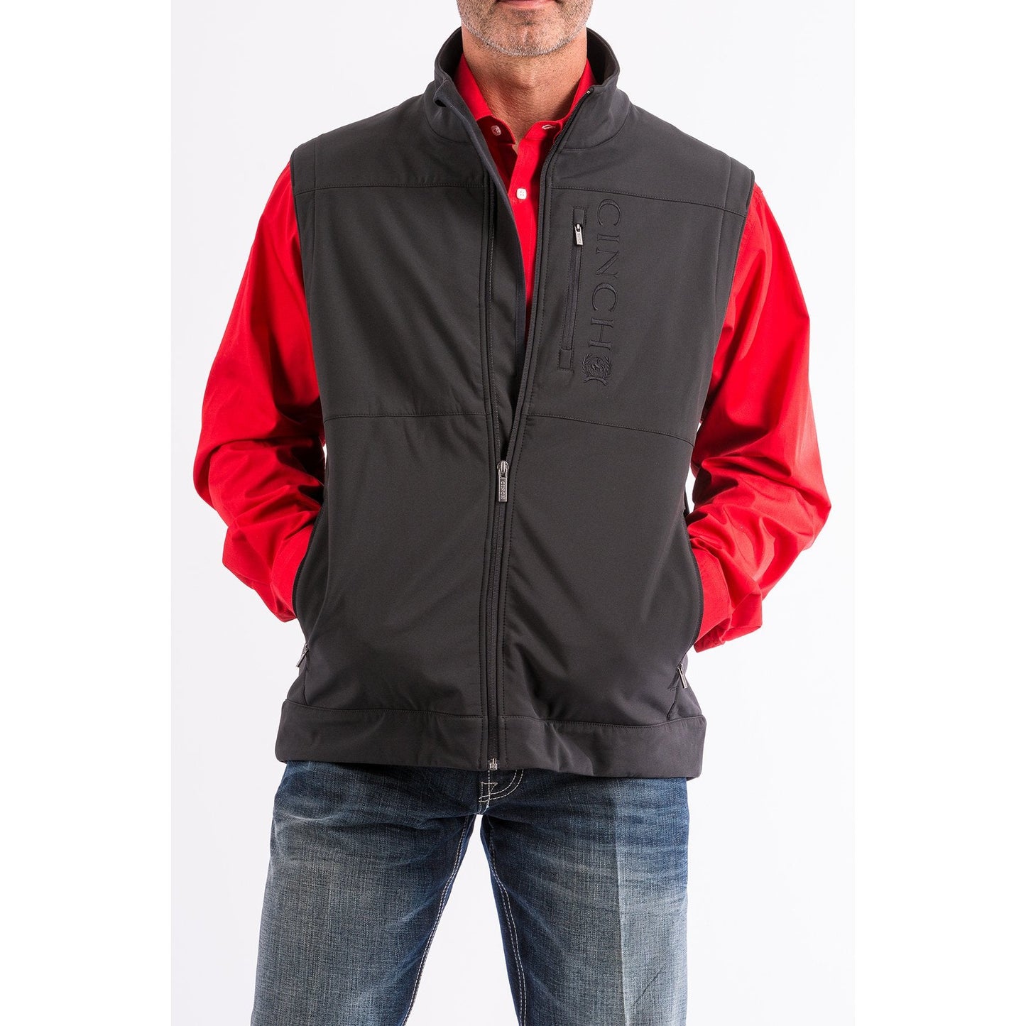 Cinch Men's CC Bonded Vest - Black
