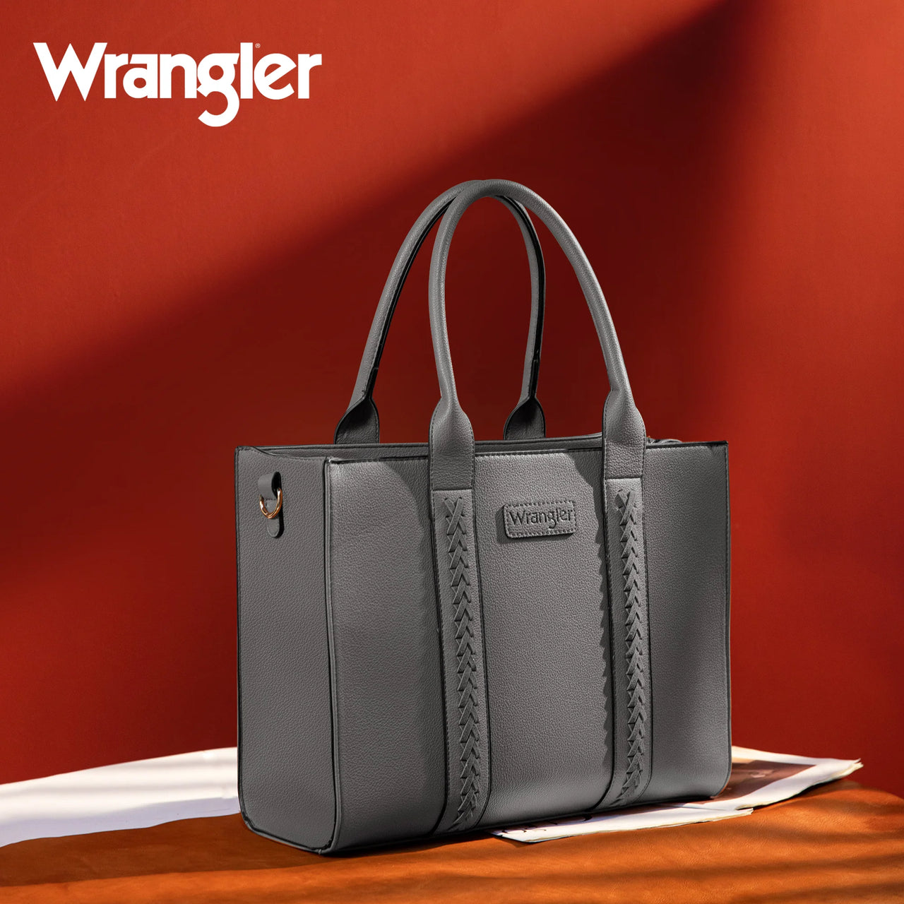 Wrangler Women's Carry-All Tote/Crossbody Bag - Grey