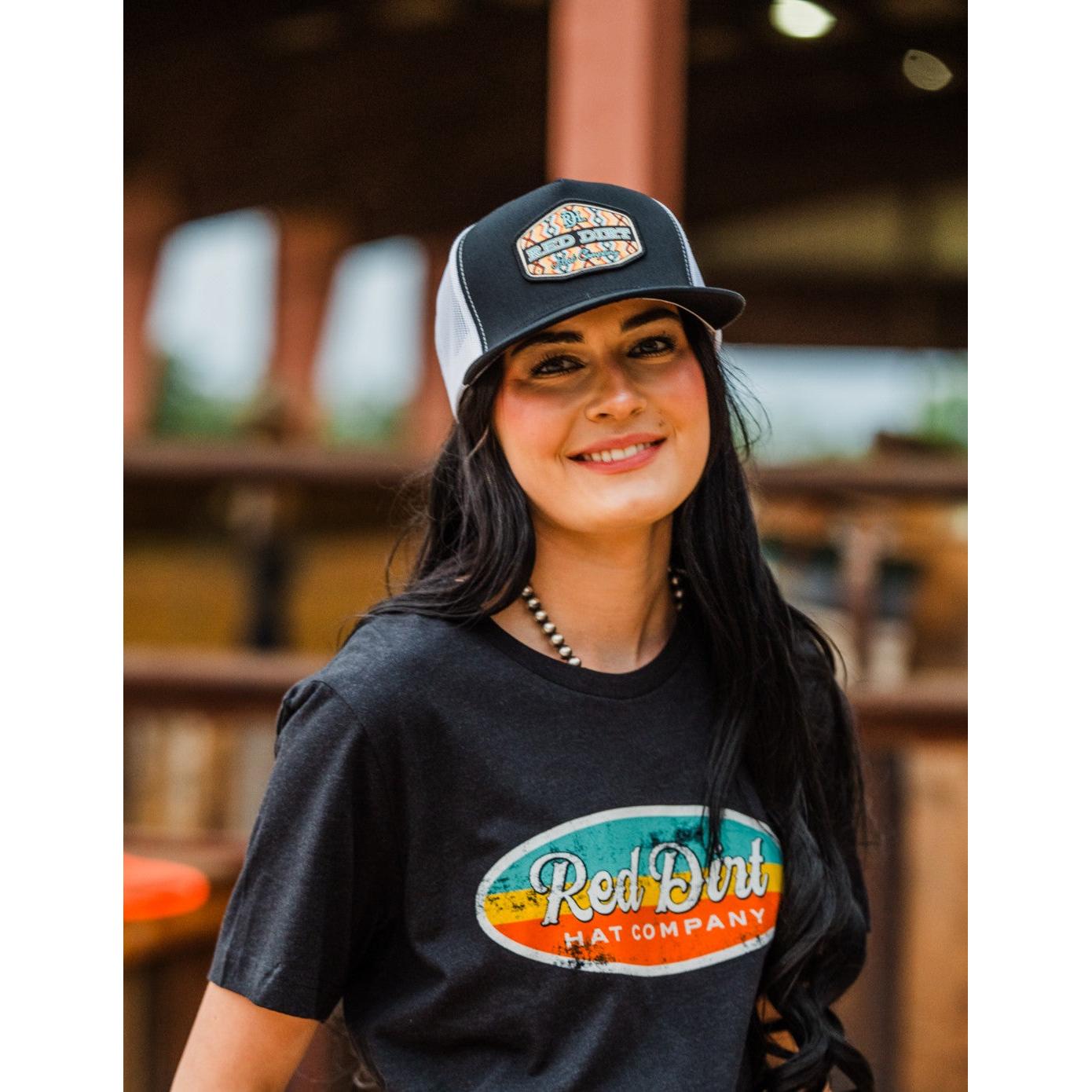 Red Dirt Hat Co Free Rein -Black/White