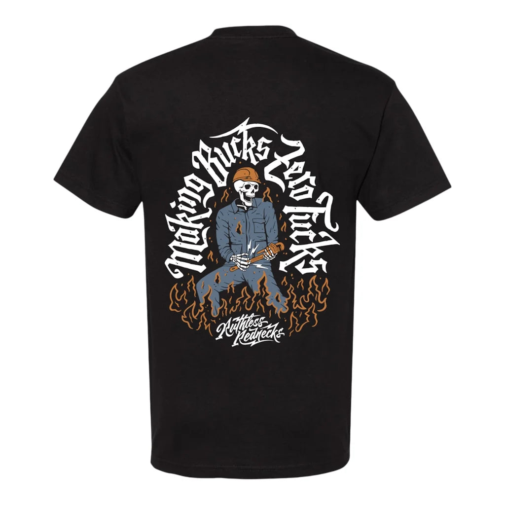 Ruthless Men's Bolt Schredder SS Tee Shirt - Black
