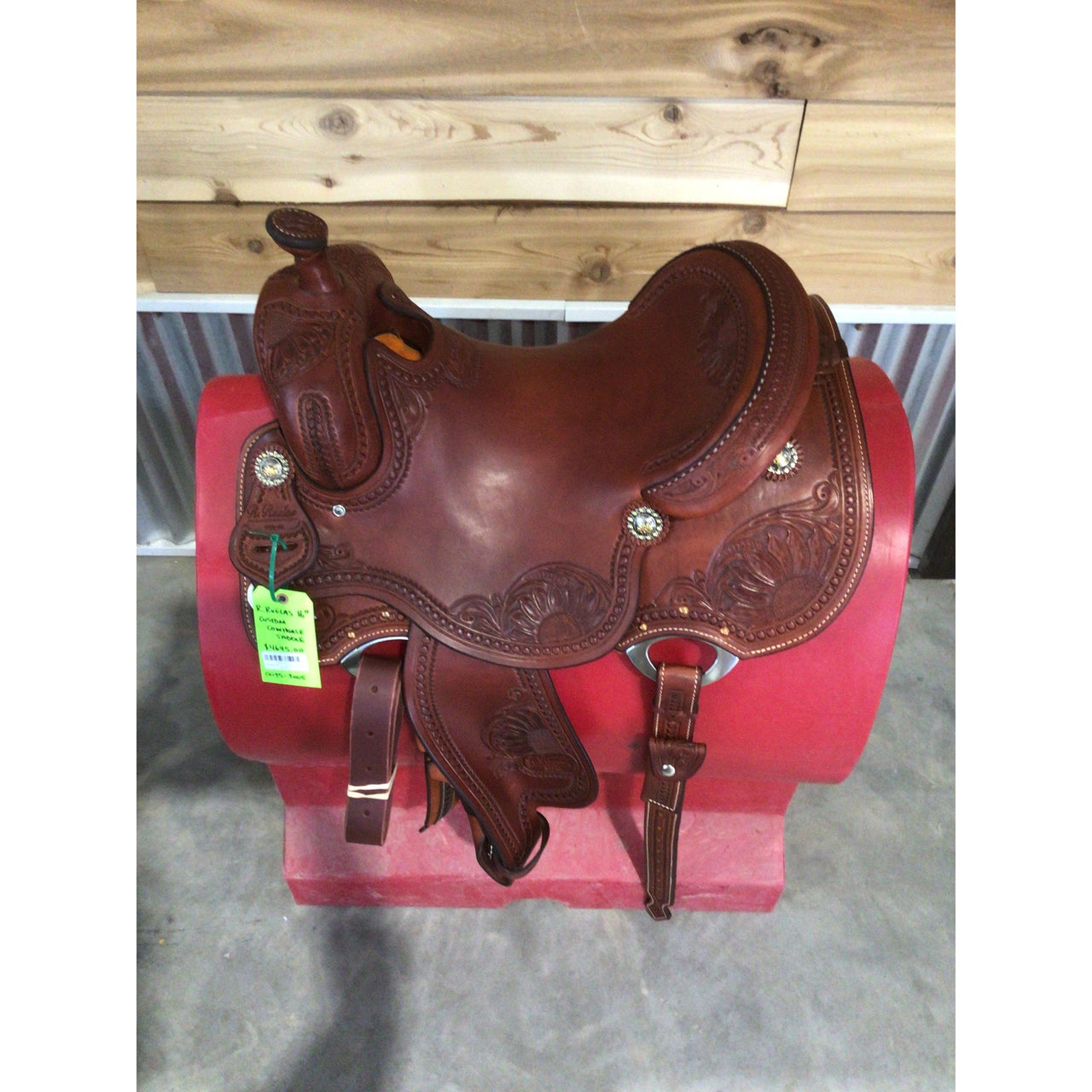 R. Ruelas 16"  Custom Cowhorse Saddle