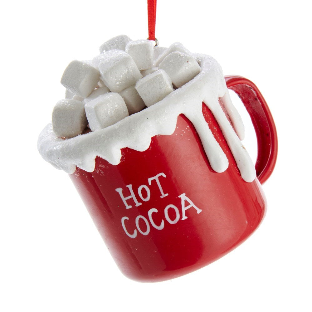 3"HOT COCOA CUP W/MARSHMALLOWS ORN