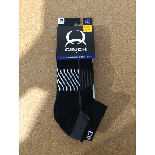Cinch Men's Athletic Sock - Black