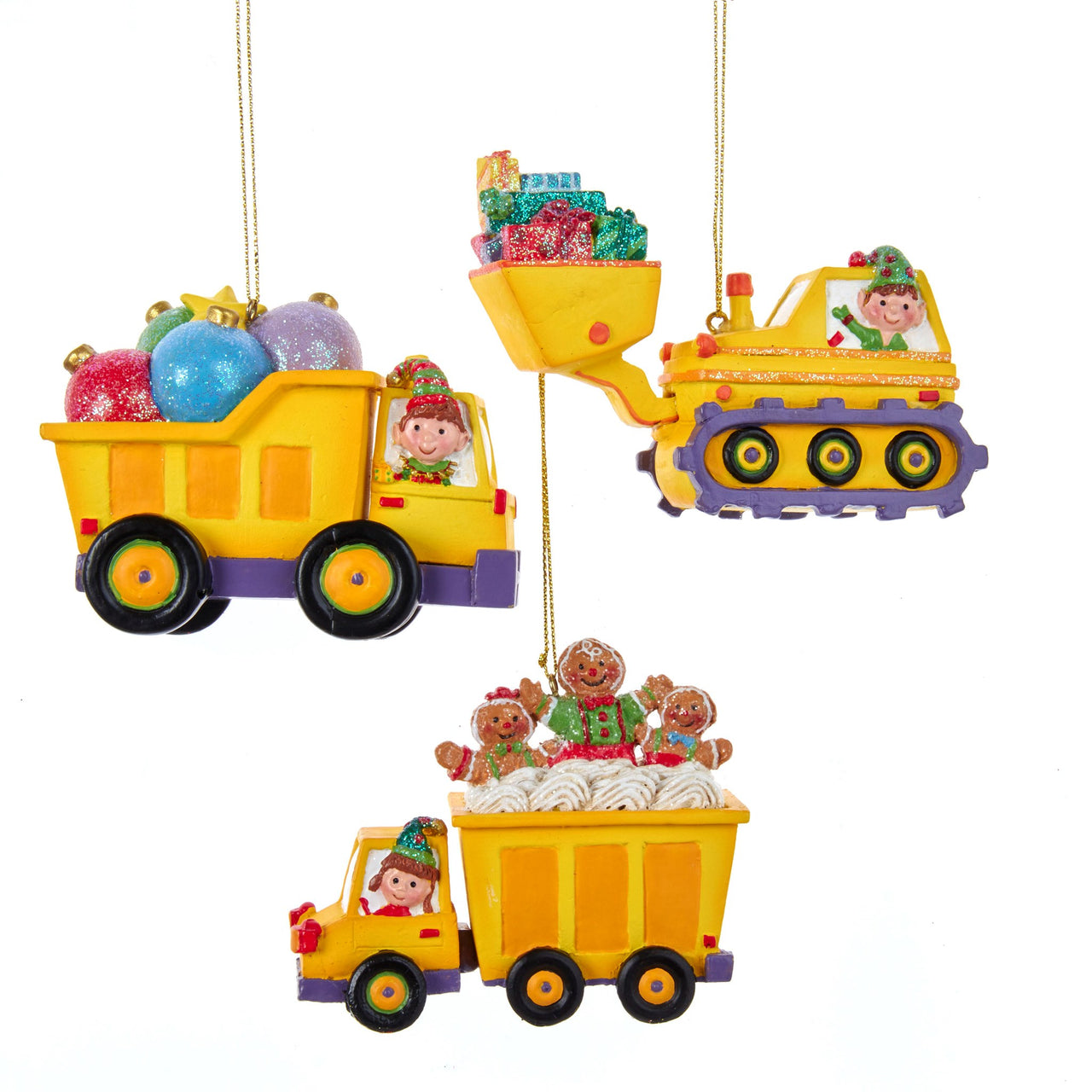 3.7"RESIN DELIVERY TRUCK ORNAMENT 3/A
