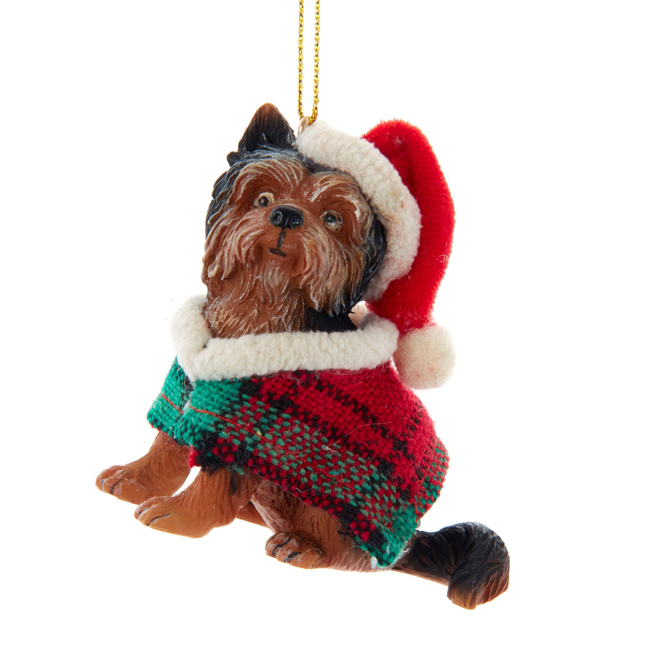2.56" Resin Yorkshire Terrier with Coat Ornament