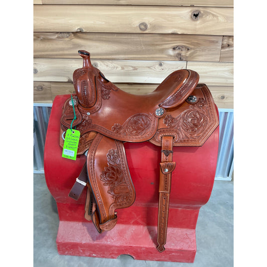 R.Ruelas  Custom 16.5" Cowhorse Saddle