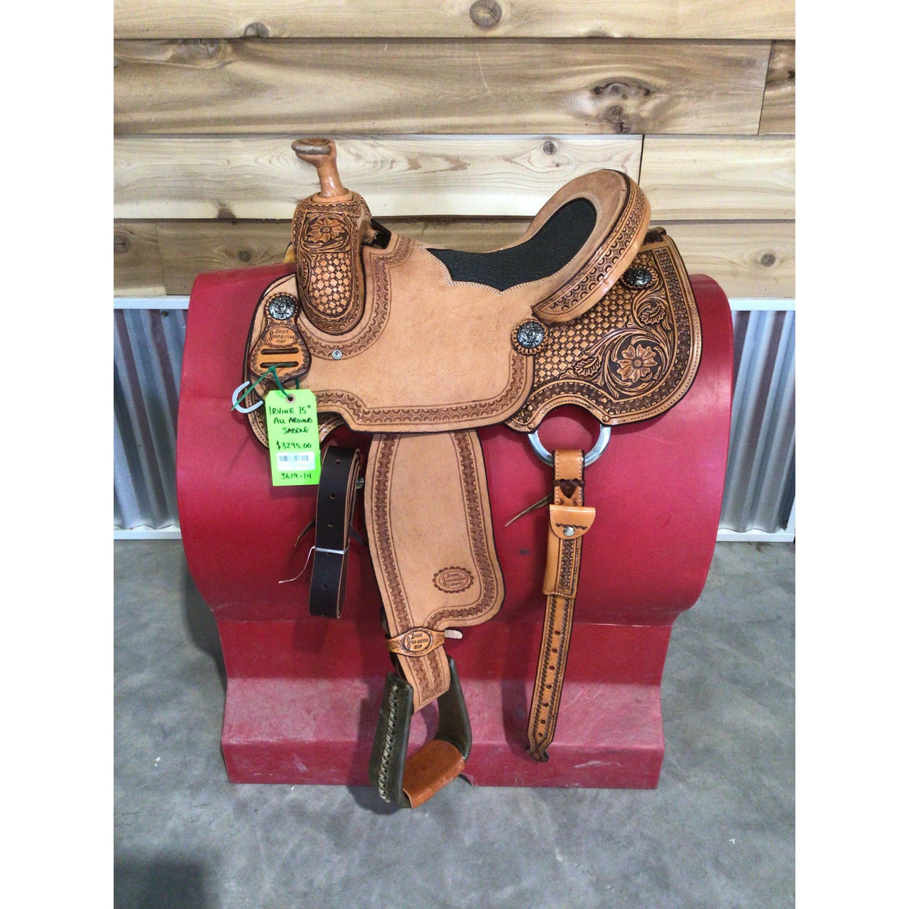 Irvine 15" All Around Saddle-Antique