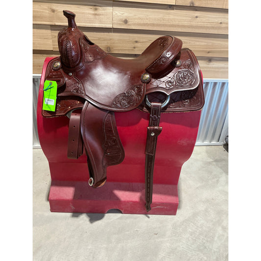 R. Ruelas Custom 16.5" Cowhorse Saddle