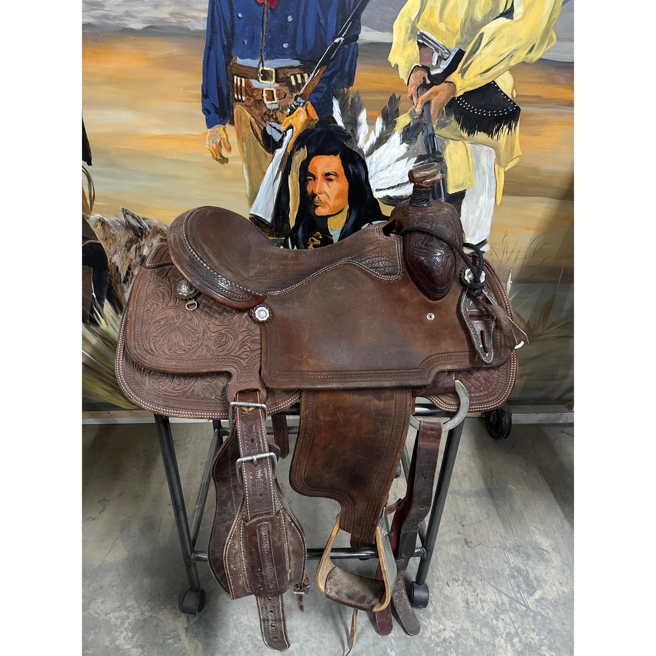 Used 16" Irvine Rope Saddle