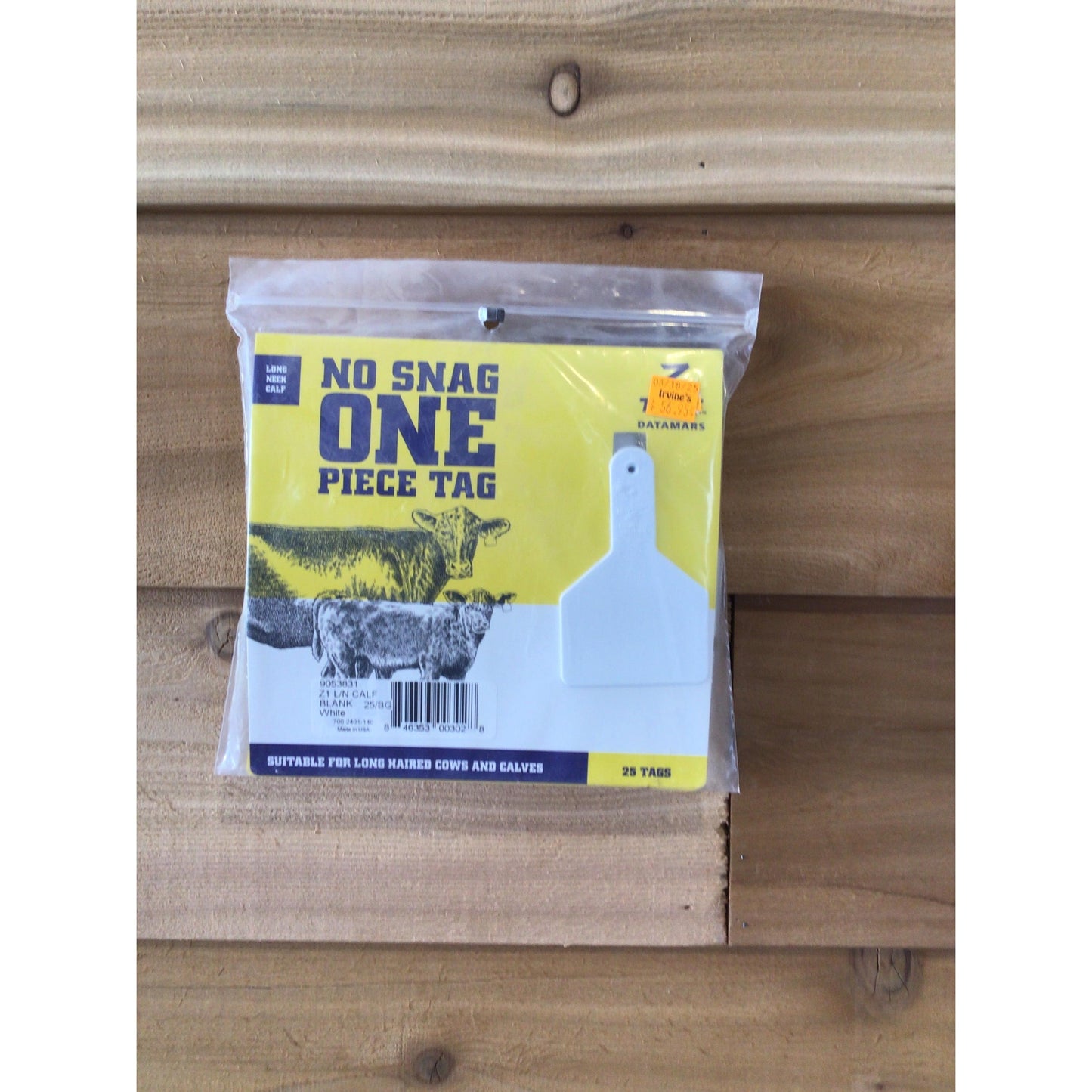 Z Tag No Snag One Piece Tag - Long Neck Calf