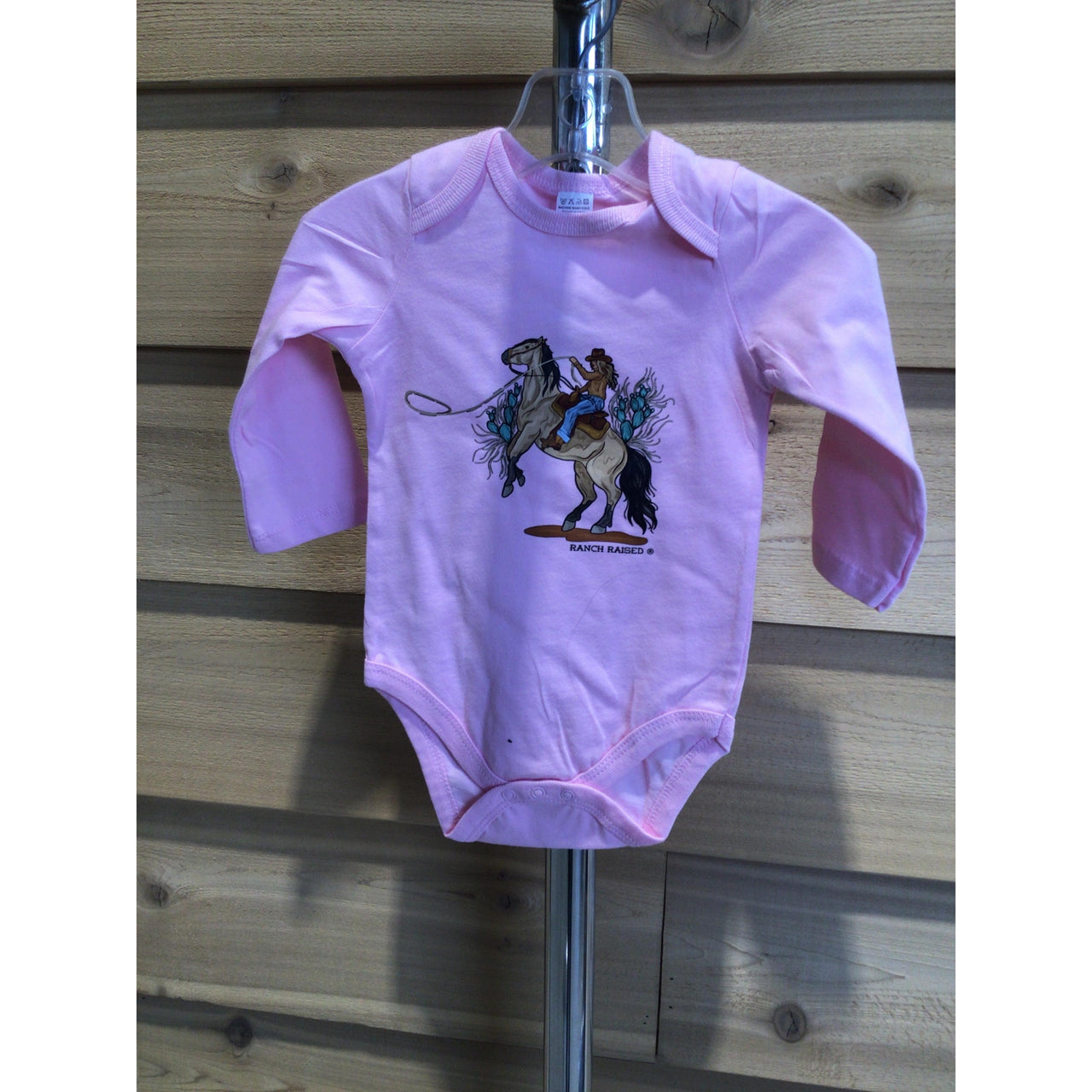 Ranch Raised Canyon Cowboy Onesie