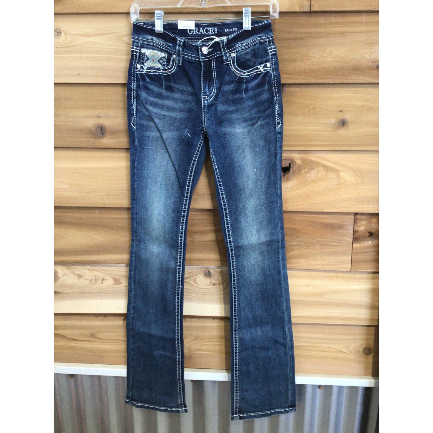 Grace in LA Women's Steer Head Jeans