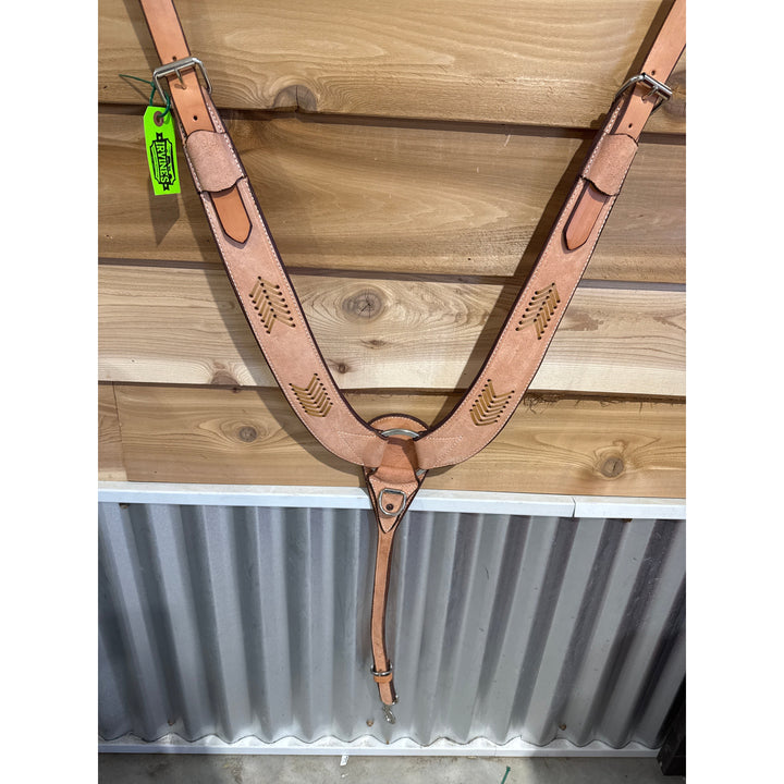 Irvine Pulling Breast Collar Rough Out w/Rawhide Arrow