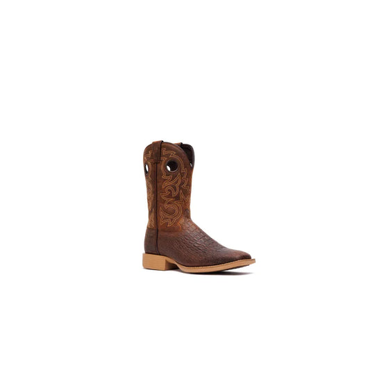 Durango Men's Shyloh 11" Square Toe Pullhole Western Boots - Brown/Croco