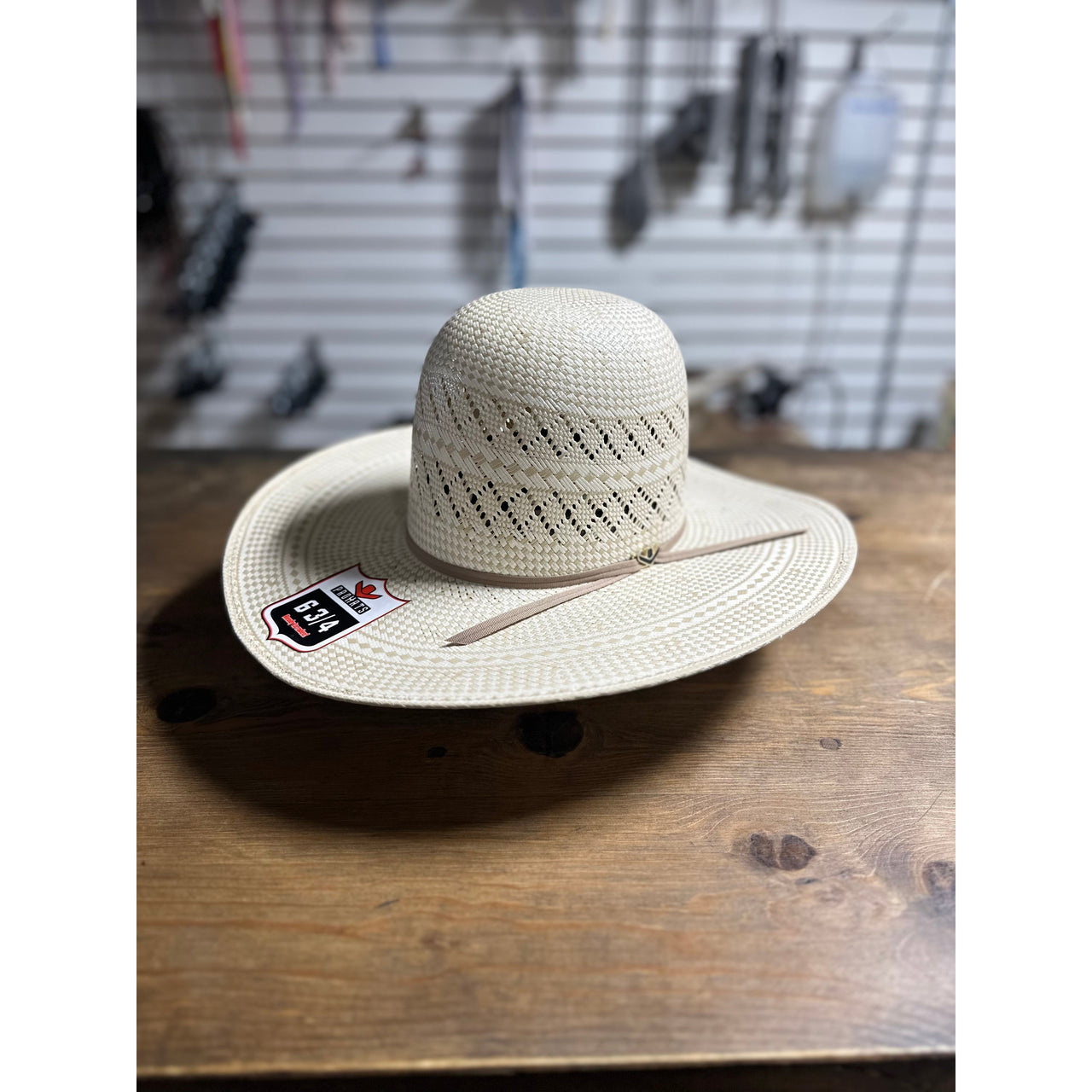ProHat Straw Open Crown Western Hat - PH37O