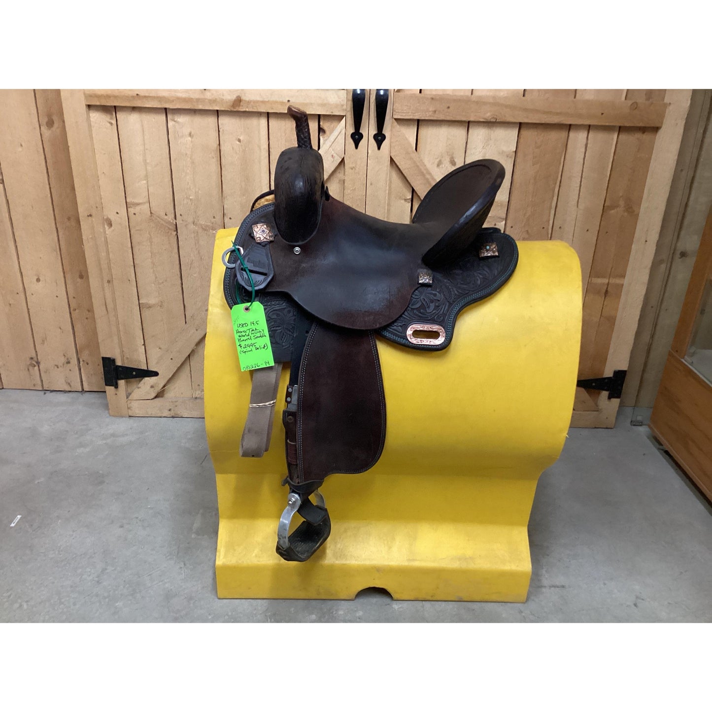 Used 14.5 Horse Tack World by Circle Y Barrel Saddle