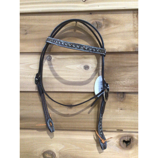 San Saba Equine Chocolate Browband Headstall