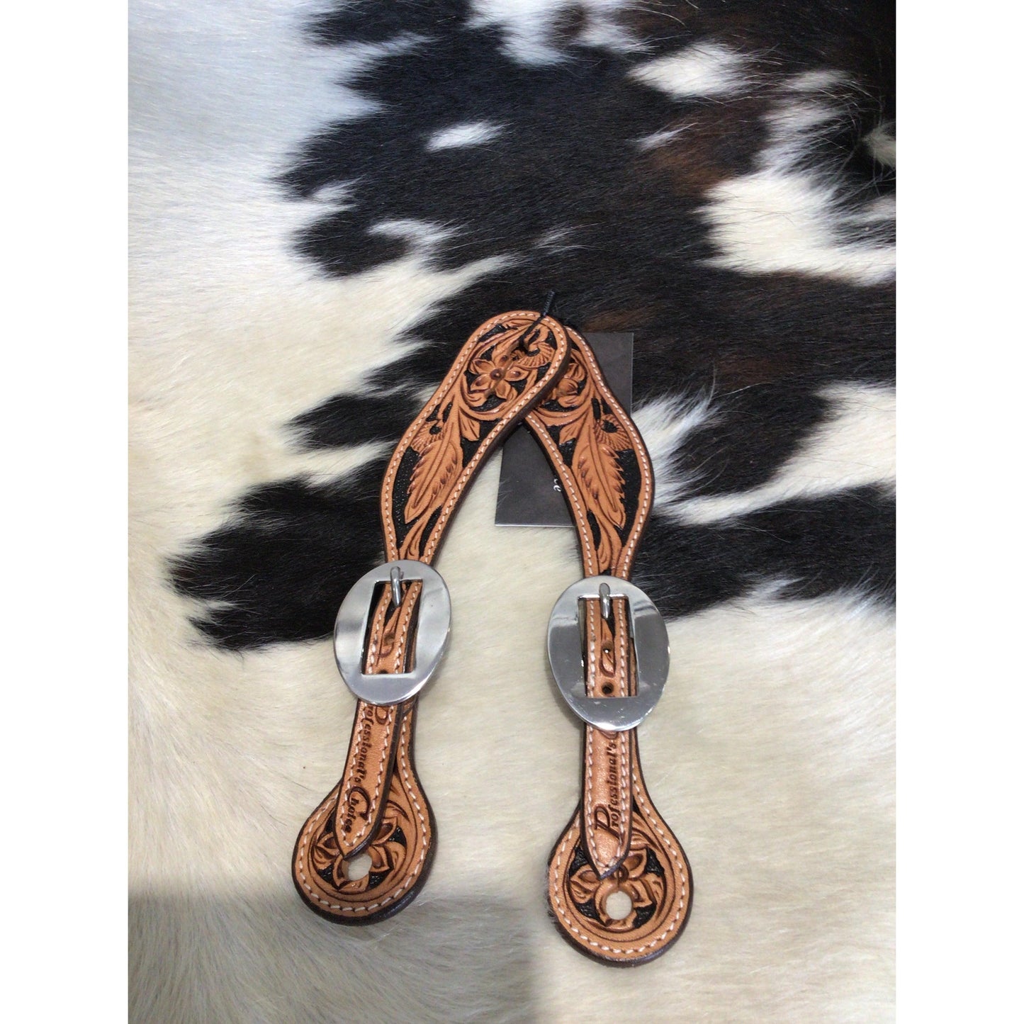 Professionals Choice Spur Strap Floral-Nat/Black