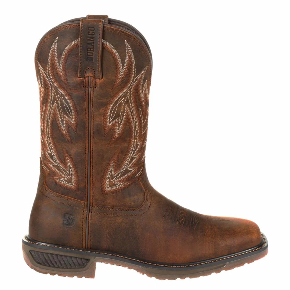 Durango Men's Workhorse Western 11 Inch Work Boot - Prairie Brown