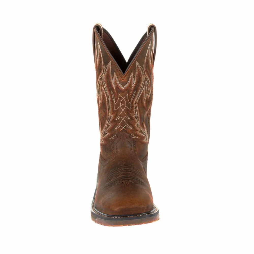 Durango Men's Workhorse Western 11 Inch Steel Toe Work Boot - Prairie Brown