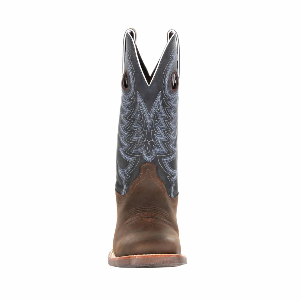 Durango Men's Rebel Pro 12" Western Boot - Belgian Brown Denim Blue