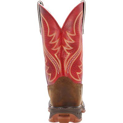 Durango Men's Maverick XP 11" Ventilated w/Insulkul Work Boots - Briar Brown/Crimson Red