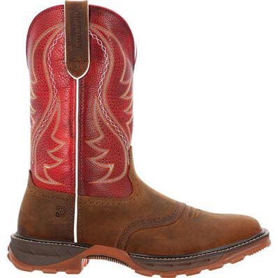 Durango Men's Maverick XP 11" Ventilated w/Insulkul Work Boots - Briar Brown/Crimson Red