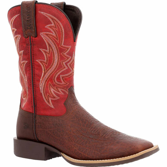 Durango Men's Shyloh 11" Western Boot - Mahogany/Dynamite Red