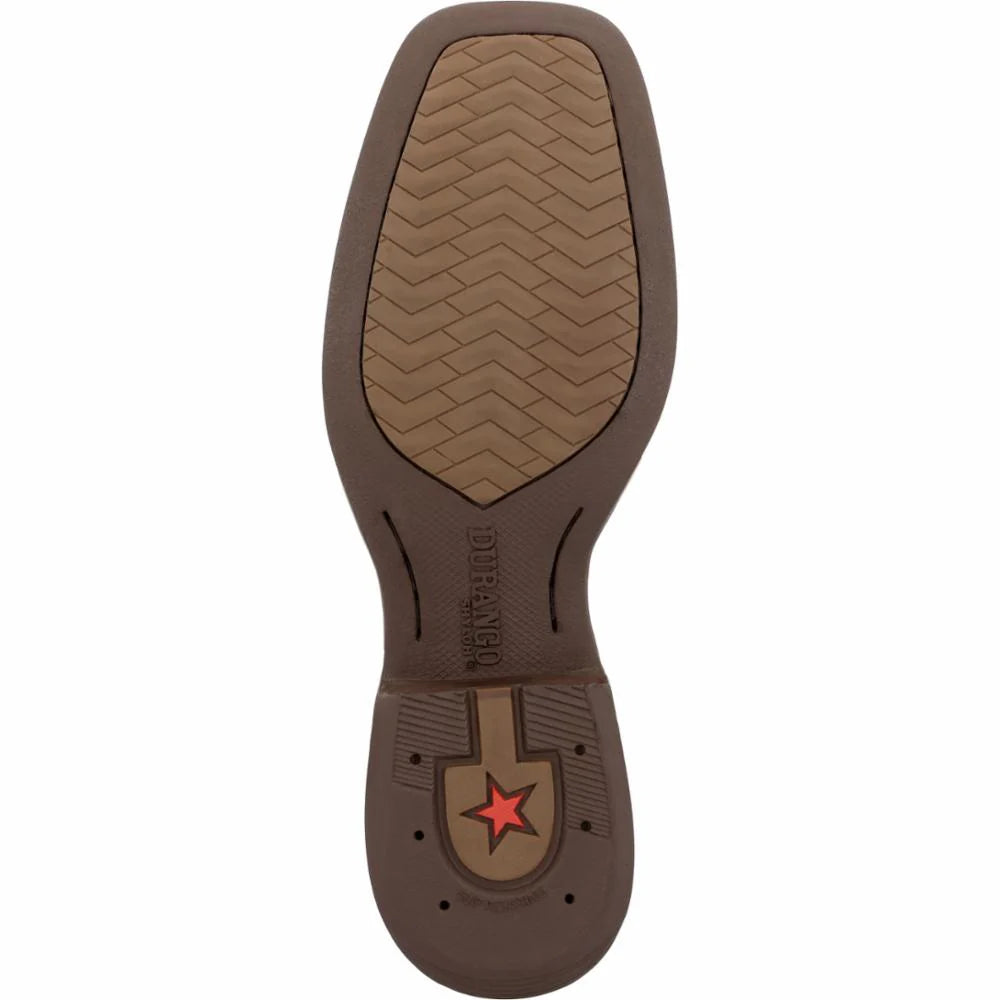 Durango Men's Shyloh 11" Western Boot - Mahogany/Dynamite Red