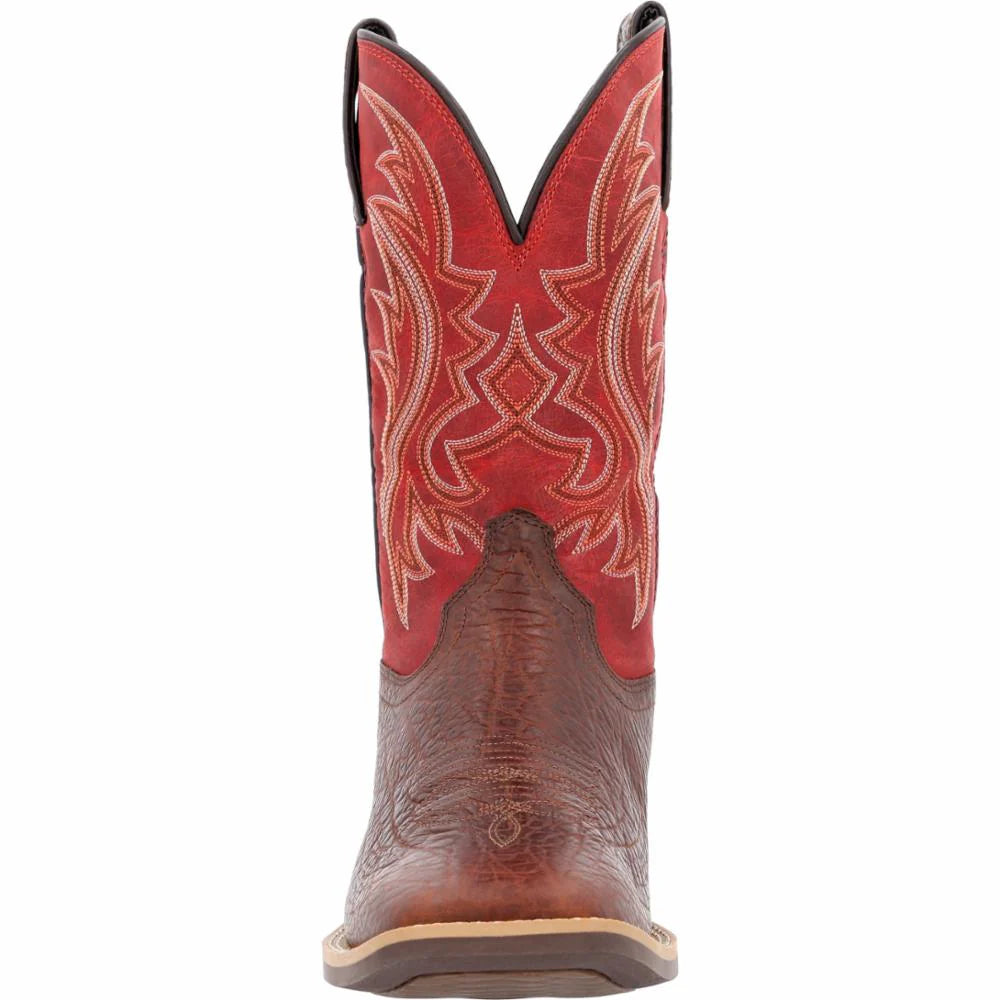 Durango Men's Shyloh 11" Western Boot - Mahogany/Dynamite Red