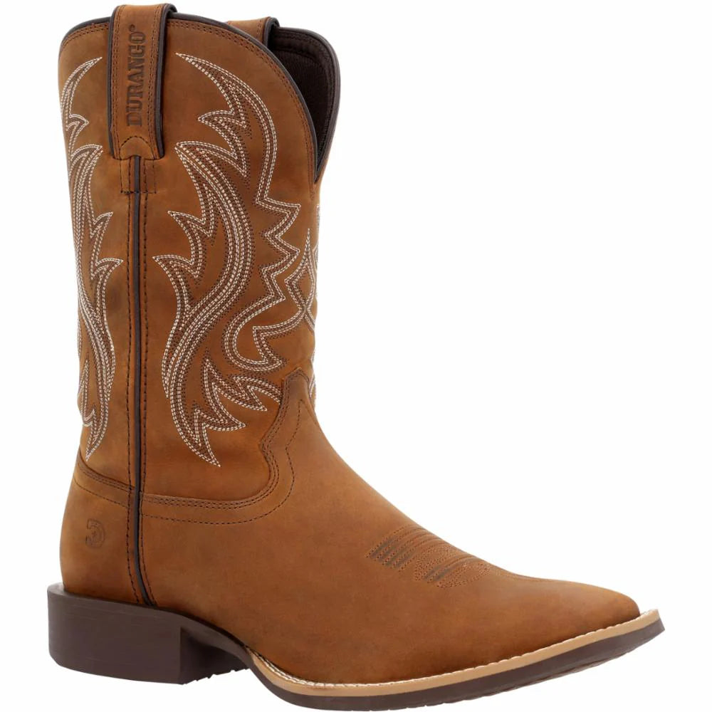 Durango Men's Shyloh 11" Western Boot-Saddle Brown
