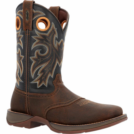 Durango Rebel Men's 11" Western Boot- Tabacco Leaf/Black