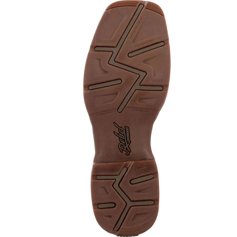 Durango Rebel Men's 11" Western Boot- Tabacco Leaf/Black