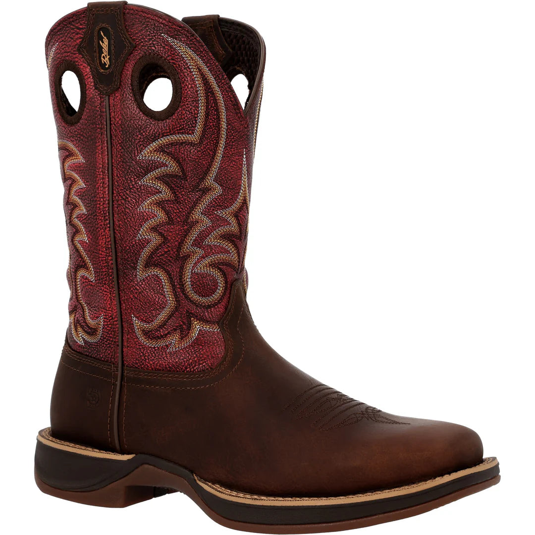 Durango Men's Rebel Ultra Lite Western Boots - Coffee/Sangria Red