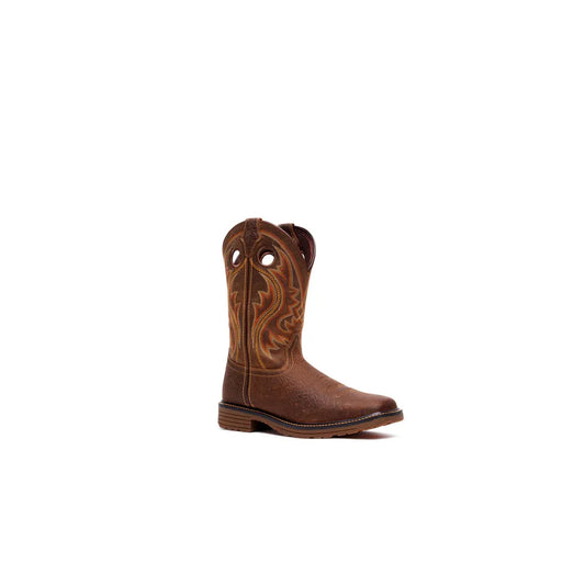 Durango Men's Workhorse 11" Pullon Western Boots - Bark Brown