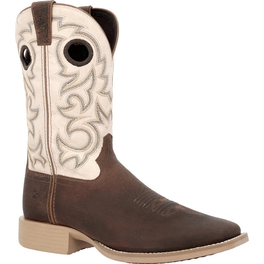 Durango Men's Shyloh 11" Square Toe Pullhole Western Boots - Brown/Cream