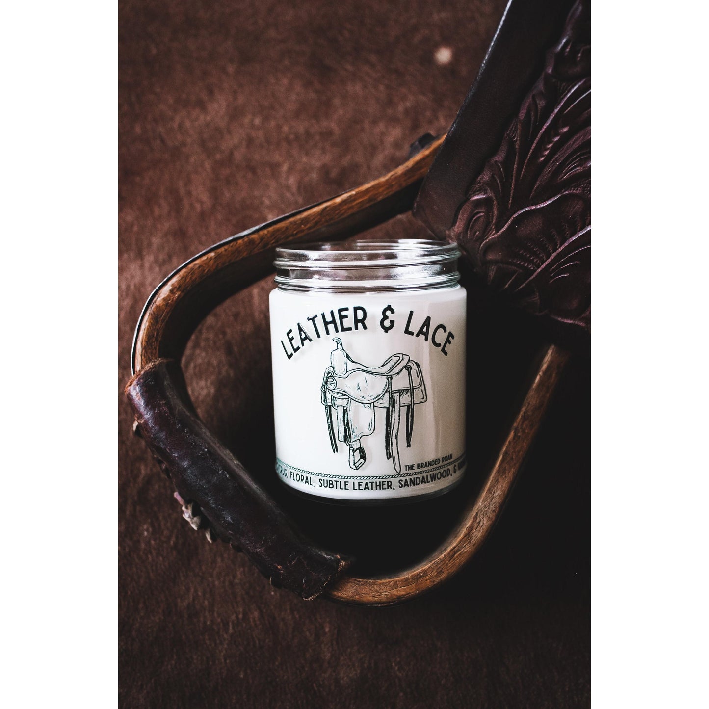 9oz Leather & Lace Candle