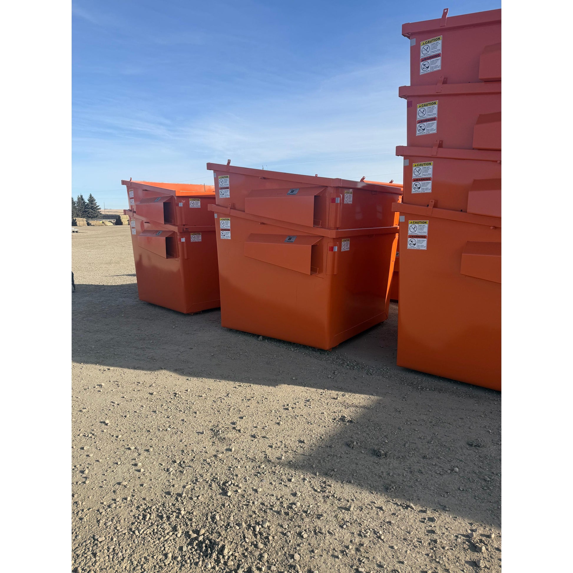 6-Yard Slope Front Load Garbage Dumpsters W/ Lid - Irvine Tack & Western Wear