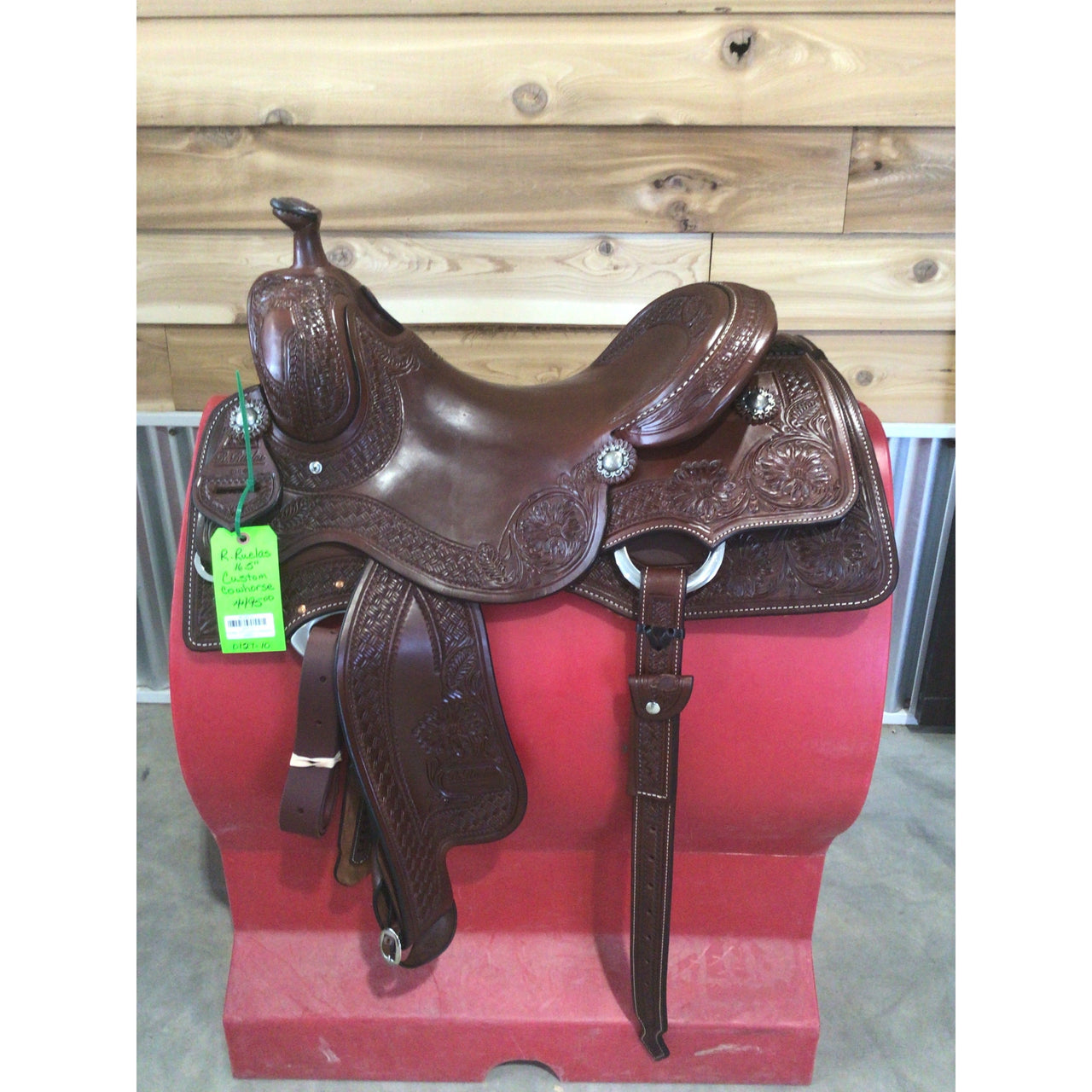 R.Ruelas 16.5" Custom Cowhorse Saddle