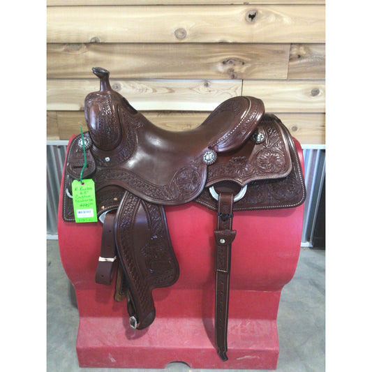 R. Ruelas 16.5" Custom Cowhorse Saddle