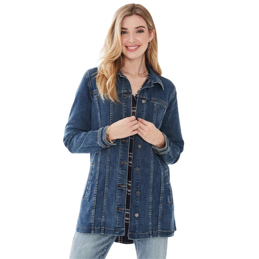 FDJ Women's Long Denim Jacket - Multiple Colours