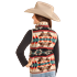 Powder River Kid's Aztec Fleece Vest - Natural