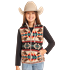 Powder River Kid's Aztec Fleece Vest - Natural