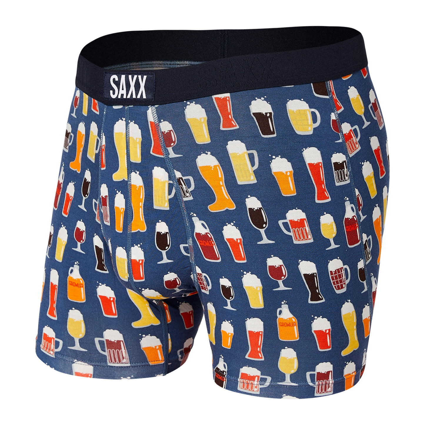 Saxx Men's Vibe Super Soft Boxer Briefs - Patterns