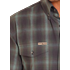 Powder River Men's Long Sleeve Brushed Plaid Shirt- Forest Green