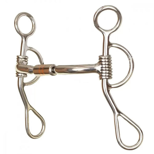 Reinsman Diamond R Argentine Forward Set Bit w/Copper Inlaid Roller