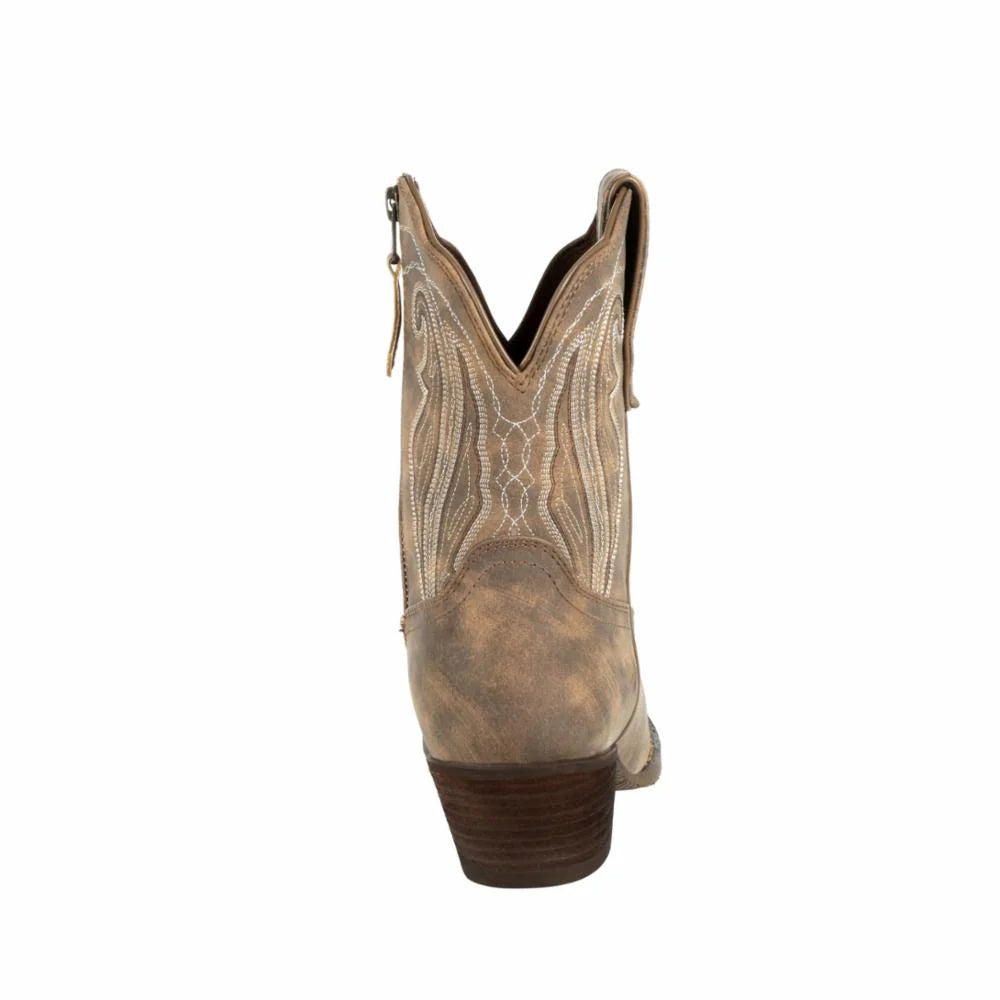 Durango Women's Crush 8" Shortie Western Boot - Driftwood