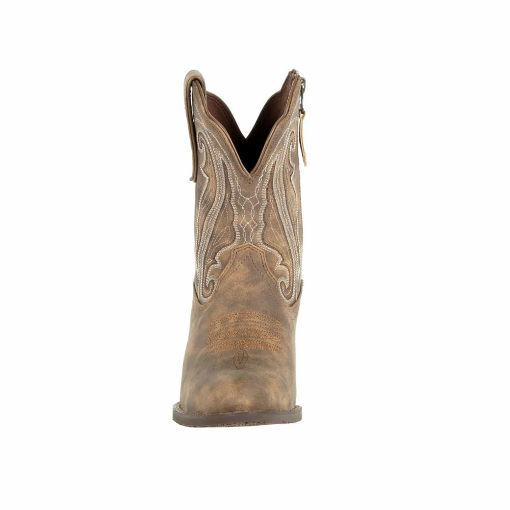 Durango Women's Crush 8" Shortie Western Boot - Driftwood