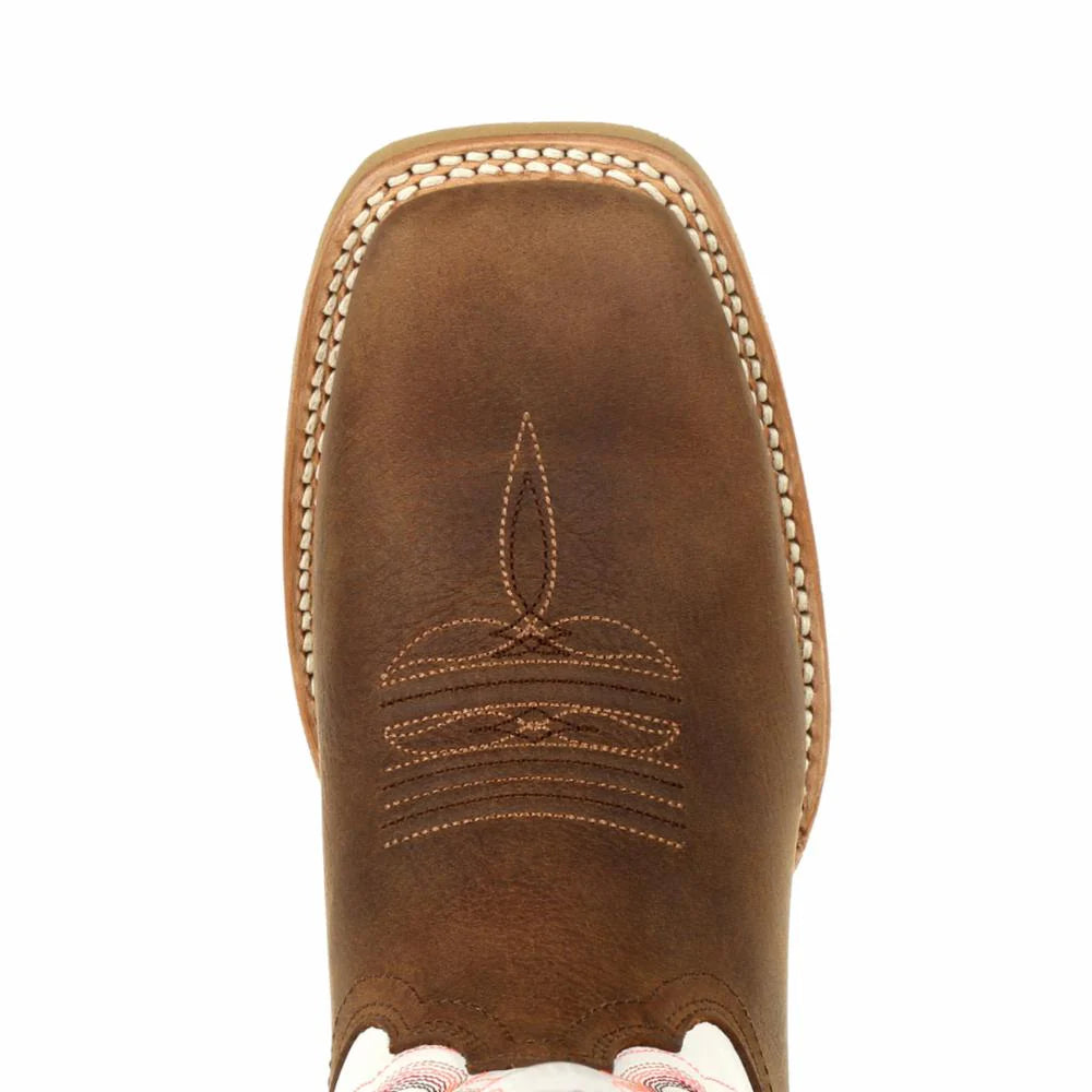 Durango Women's Brown 12" Western Trail Brown and White Boots