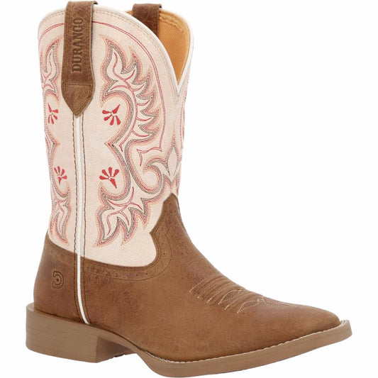 Durango Women's Shyloh 10" Western Boot-Honet Tan/Metallic Peach